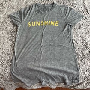 extra small shirt that says sunshine on the front